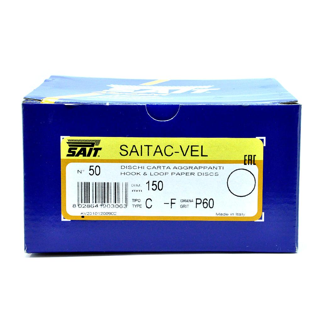Saitac Schuurpapier Ø150 mm Velcro
