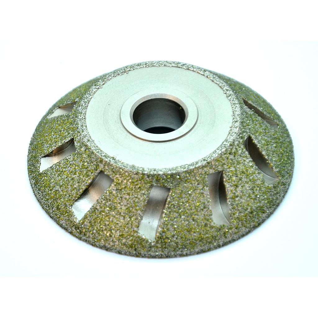 Profiling Wheel Electroplated for Marble E 45° Ø100 mm D427 M14 - tot 15 mm - Enkel Frees